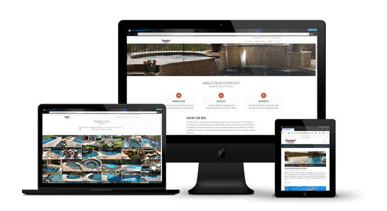 website design and marketing for swimming pool builders