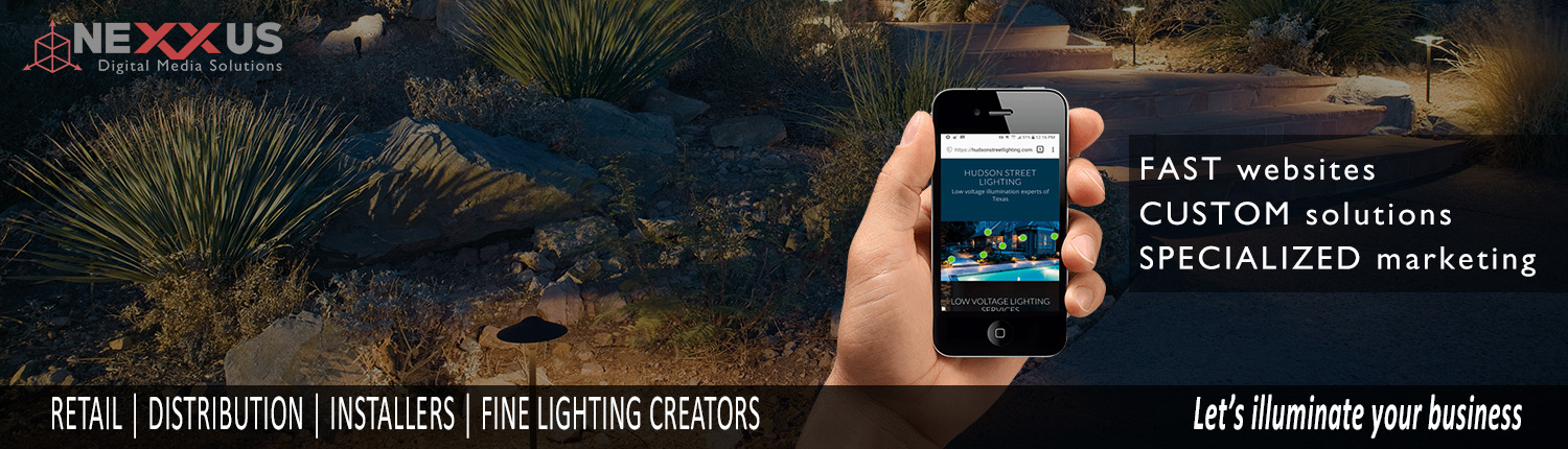 website design and marketing for lighting companies