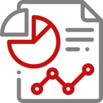 website performance data reporting icon